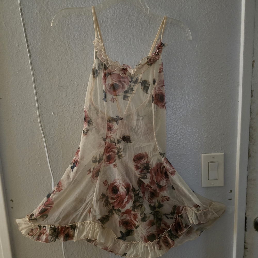 Floral Print Ruffle Hem Slips - Picture 2 of 4